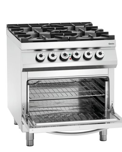 4 Flammen Gasherd, EBO 2/1GN