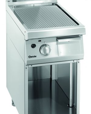 Griddleplatte Gas 700,B400, gerillt