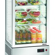 Bartscher Mini-Kühlvitrine 78L, Edelstahl