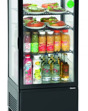 Mini-Kühlvitrine 78L, schwarz